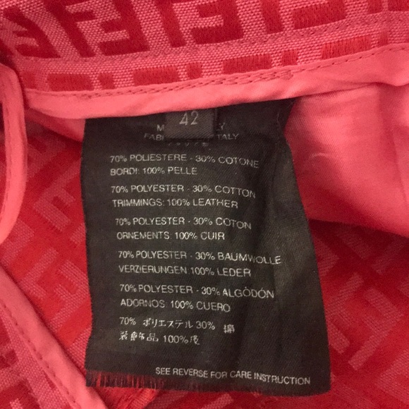 Fendi hot pink metallic pants - Picture 4 of 9